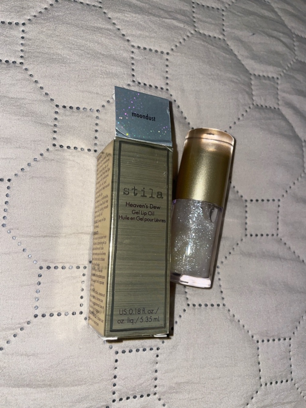 Stila Heaven's Dew Gel Lip Oil - Moondust (Sheer Glitter)